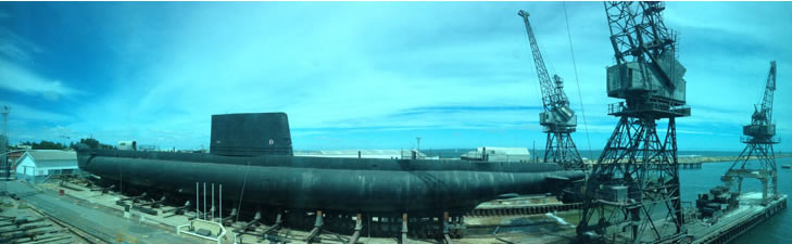 HMAS 'Ovens' Submarine at Fremantle - WA Maritime Museum - image subject to copyright
