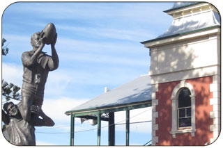 Dockers Statue outside the Fremantle Football Club, Fremantle