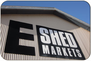 E Shed Markets Sign, Victoria Quay - The Fremantle Waterfront District